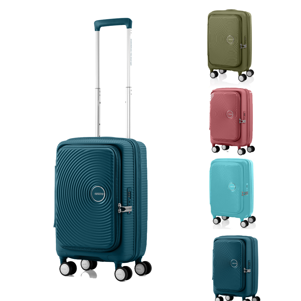 AMERICAN TOURISTER กระเป๋าเดินทางล้อลาก (20นิ้ว) รุ่น CURIO BOOK OPEN SPINNER 55/20 EXP TSA BO