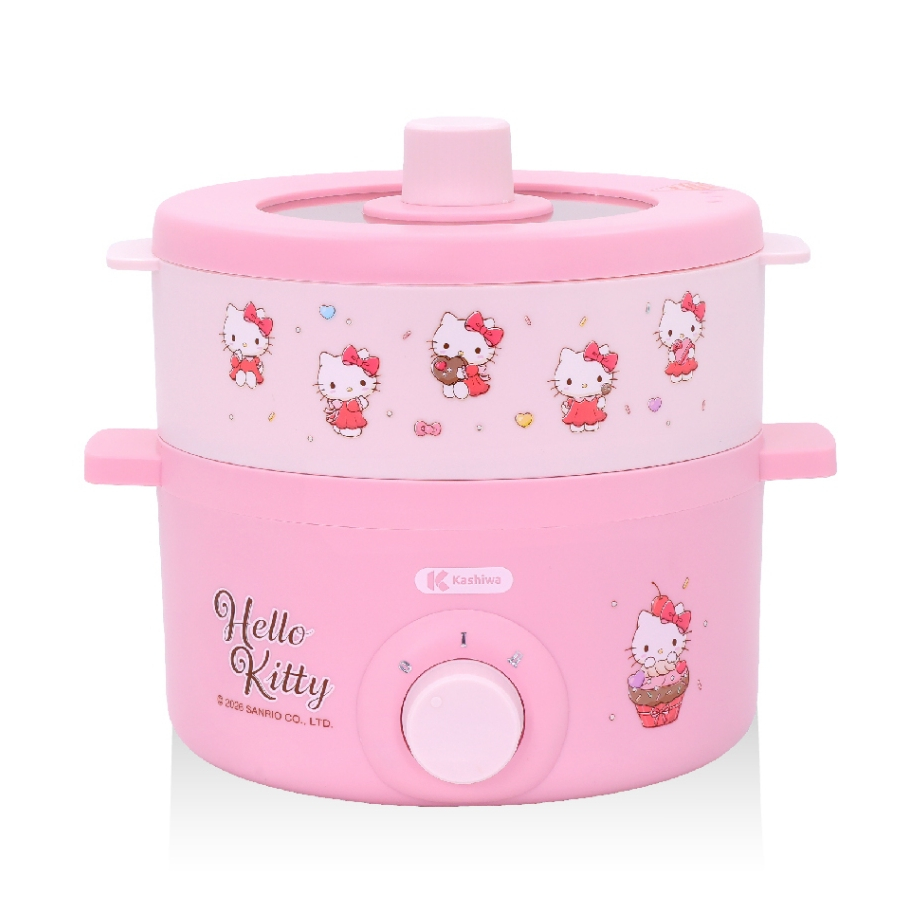Hello Kitty หม้ออเนกประสงค์ พร้อมซึ้งนึ่ง หม้อไฟฟ้า รุ่น KW-109 ปี 2026 รูปที่ 8