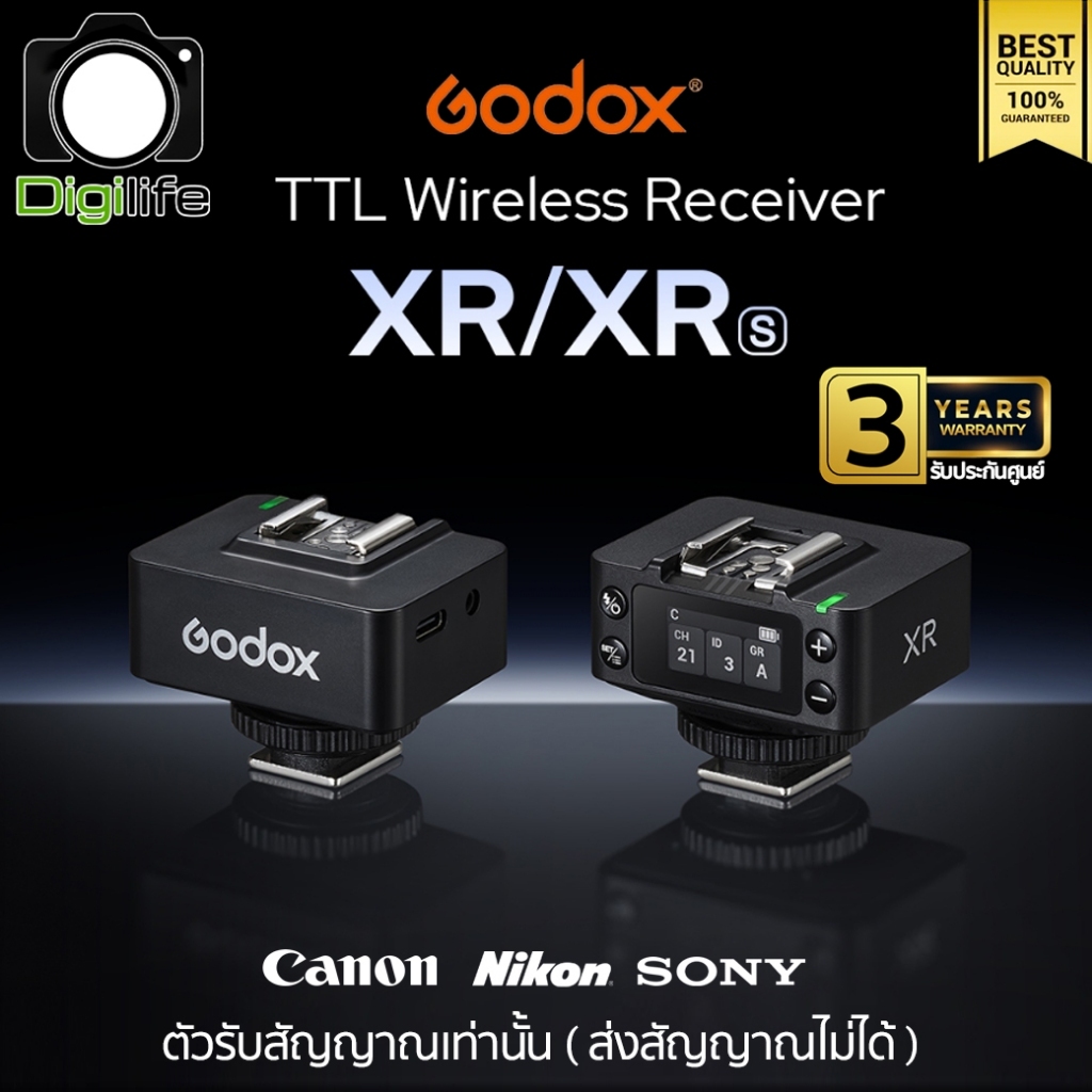Godox Trigger XR - Receiver ตัวรับสัญญาณ 2.4GHz ใช้กับ X1T, X2T, X3, XT32, Xpro, XProII, etc / Digil