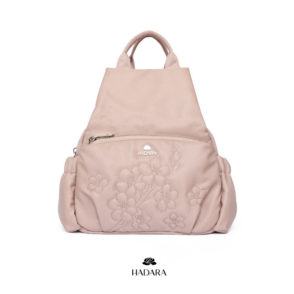 [ลดสูงสุด 2000 ทักแชทรับโค้ด] Hadara Floral Harmony Sakura กระเป๋าคาดอก+เป้ 2in1 ปักลายซากุระ 18 ช่อง