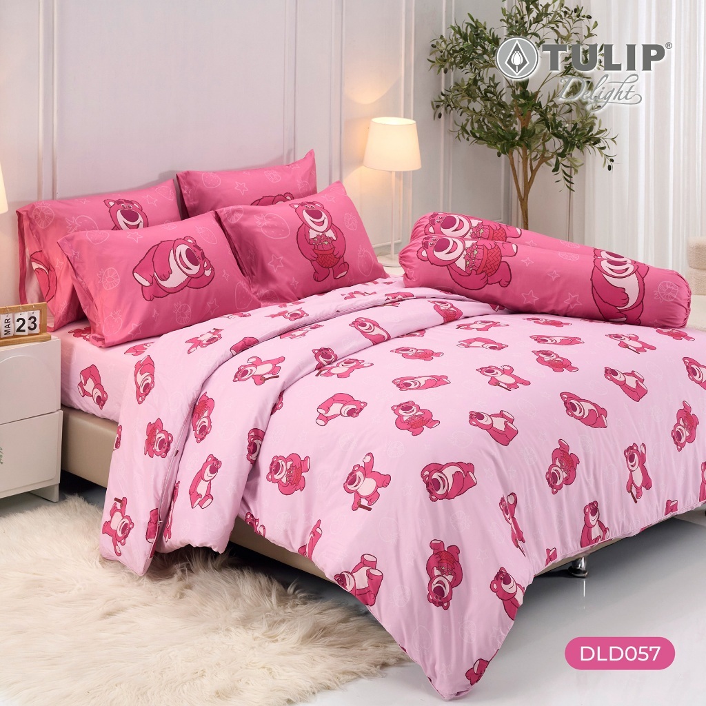 TULIP Delight ล็อตโซ่ DLD057 Lotso Toy Story ลิขสิทธิ์แท้ดิสนีย์ Disney/Pixar ชุดผ้าปูที่นอน ผ้าห่มนวม ทอยสตอรี่