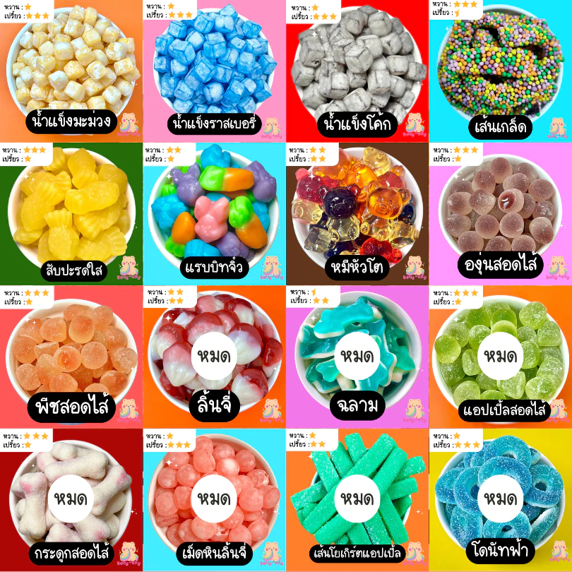 เยลลี่บุฟเฟ่ต์ 500 g ส่งฟรี (เฉพาะไลฟ์สด เท่านั้น) เยลลี่ ขนม ผลไม้ ของทานเล่น ของอร่อย thumbnail 9