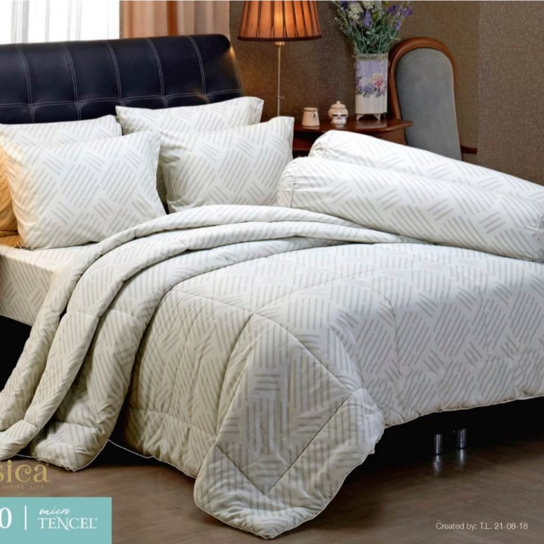 Jessica Tencel 500 เส้นด้าย ชุดเครื่องนอน Jessica Tencel นุ่มสบายดุจแพรไหม ระบายอากาศดีเยี่ยม T820