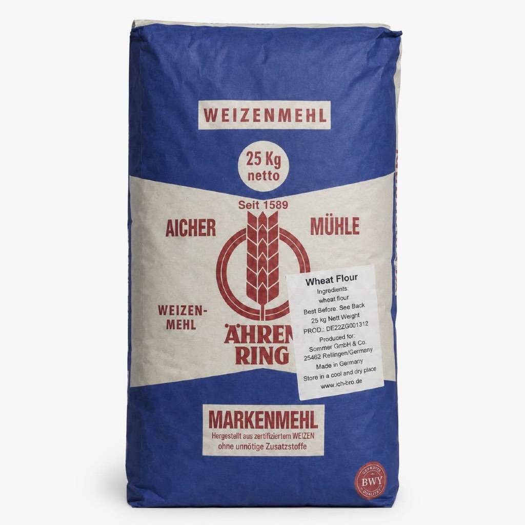 แป้งโฮลวีต Aichermühle Whole Meal Wheat Flour 1 kg จากเยอรมัน 100% Wheat Flour สำหรับ Sourdough Whol