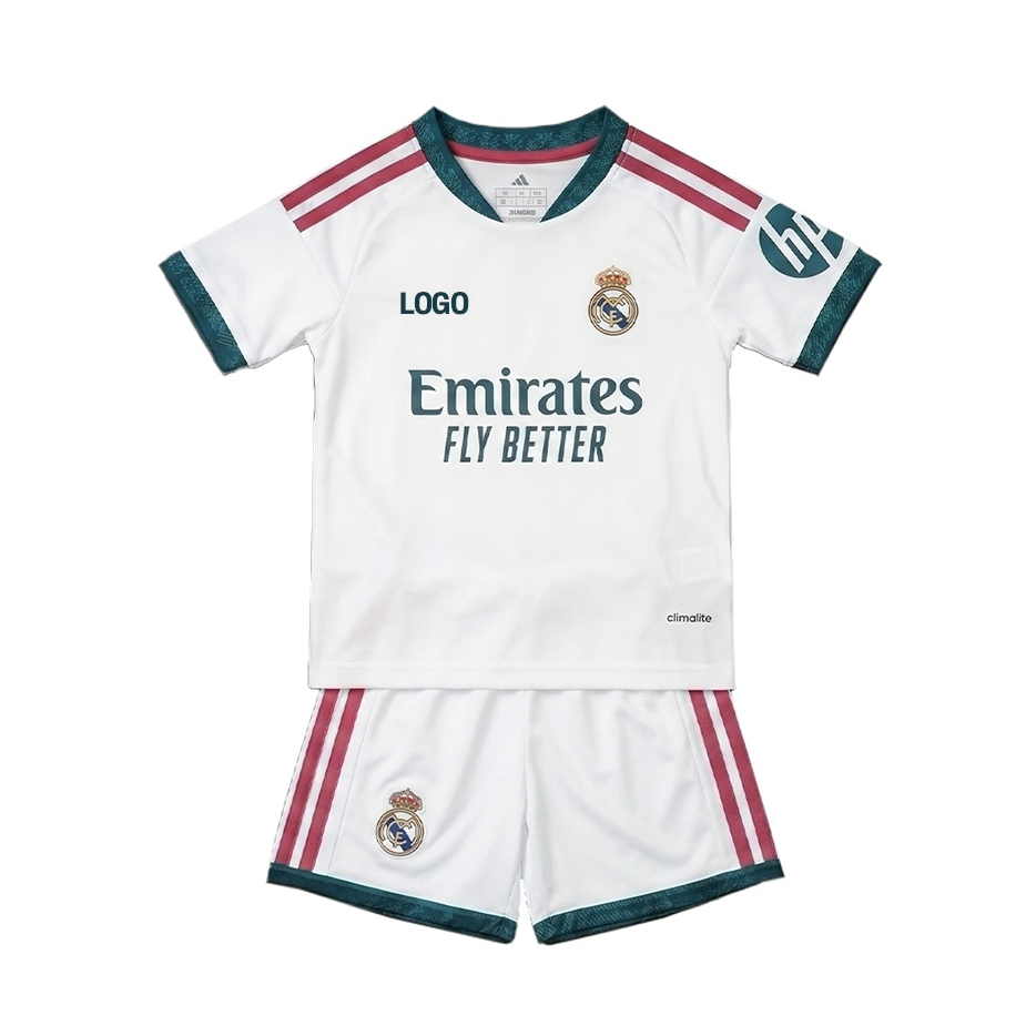 ชุดบอลเด็ก 2026 ชุดกีฬาเด็ก สี ขาว (เสื้อ+กางเกง) สโมสร ฤดูกาลใหม่ล่าสุด