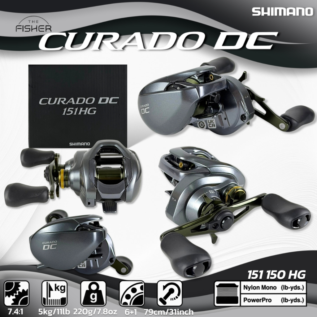 A01 Shimano Curado DC 150HG /151HG รอกระบบ DC ตีแล้วมีเสียง ปี2018