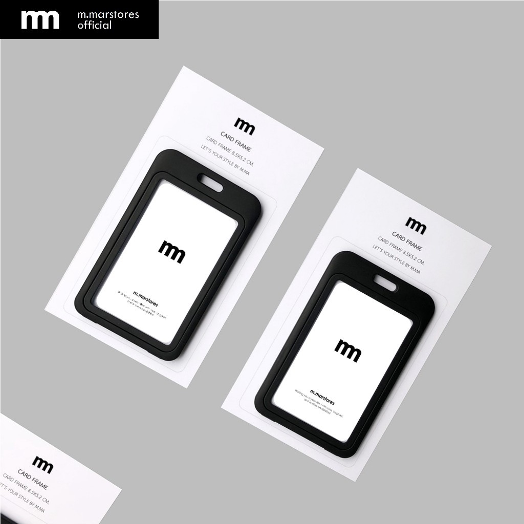 𝐂𝐀𝐑𝐃 𝐅𝐑𝐀𝐌𝐄 กรอบบัตรใสหน้าหลัง สามารถใส่บัตรได้ 2 ใบ