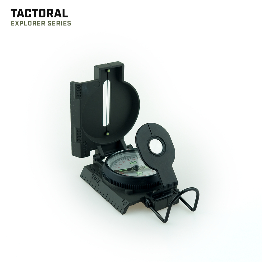 Tactoral Explorer Lensatic Military Compass เข็มทิศทหารเลนซาติก| Metal Case Liquid-Filled | สี Sap Green — صورة 5