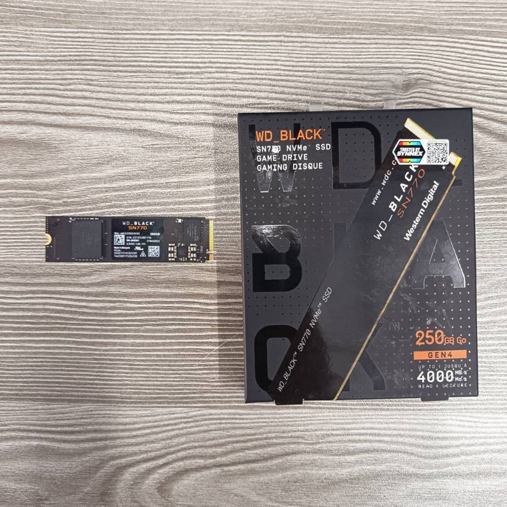 SSD M.2 NVME 250GB WD BLACK SN770 GEN4 ประกัน ITcity 15/07/2028