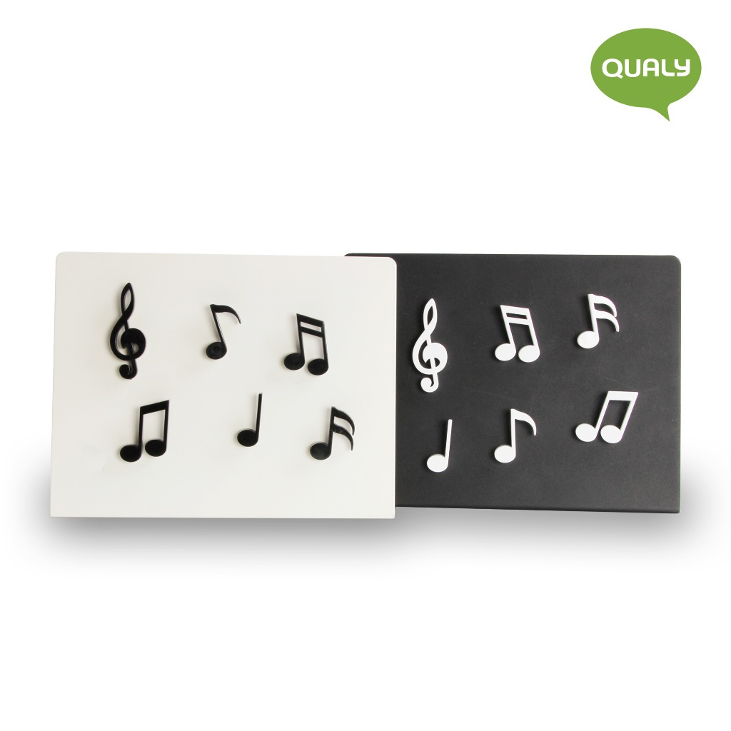 FREE - MEMODY MAGNET แม่เหล็กติดตู้เย็น ดีไซน์ โน๊ตดนตรี 2 ชิ้น คละสี Qualy (ควอลี่)