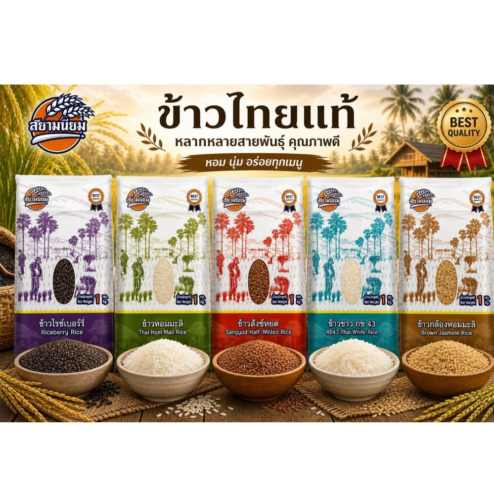 ข้าวในร้านคละแบบ 1 กิโลกรัม