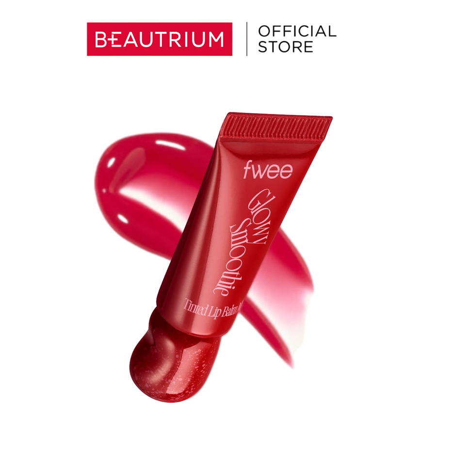 (สินค้าของแถม) FWEE Glowy Smoothie Tinted Lip Balm Mini GN02 Fresh Berry ลิปบาล์ม 5g