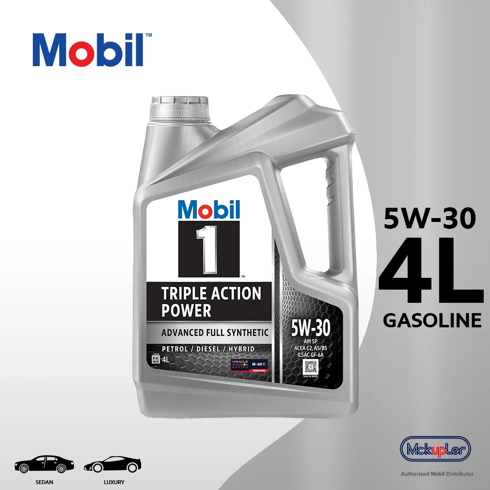 Mobil 1 5W-30 พลังการกระทำสามเท่า 5 ลิตร