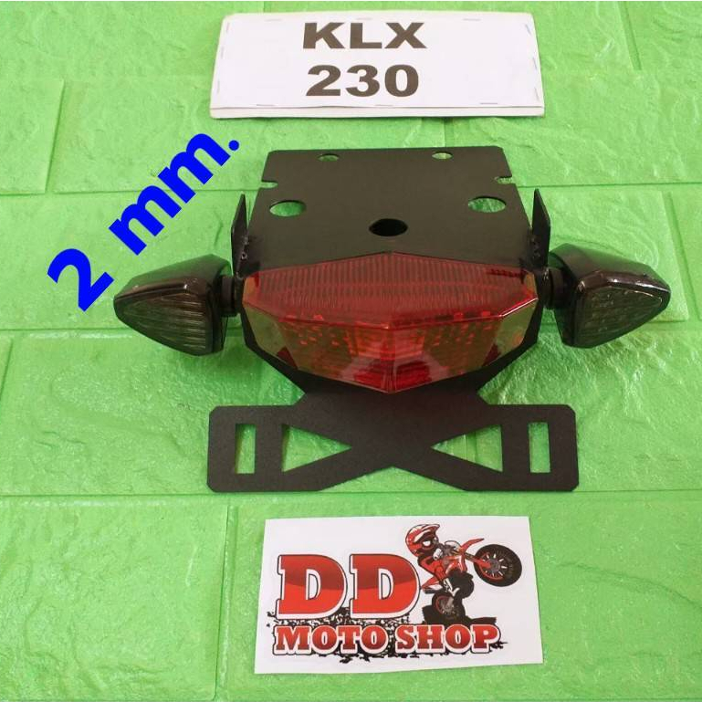 ท้ายสั้น KLX230 #แบบใส่ไฟเลี้ยวแต่ง #โครงเหล็กหนา 2.0 mm. #ไฟท้ายKLX230 KLX230S KLX230SE KLX230SM SH