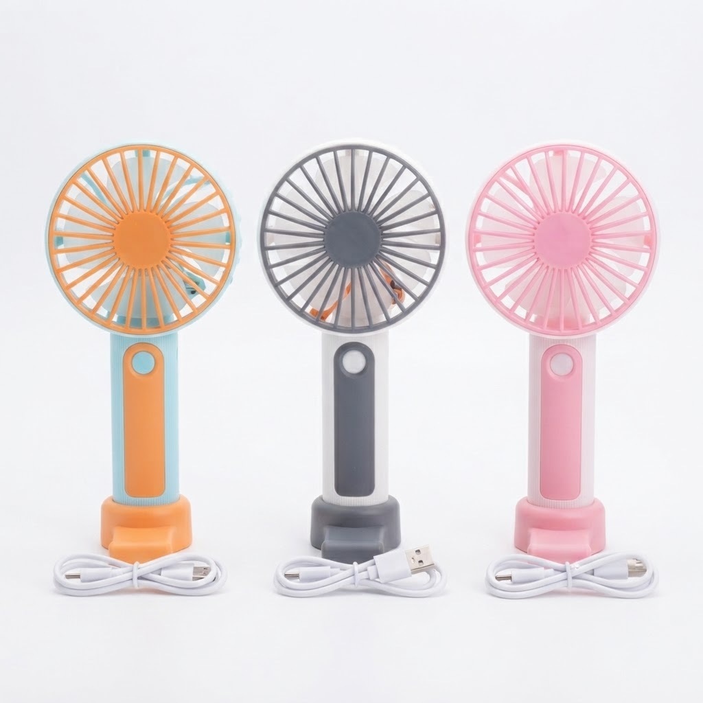 พร้อมส่ง พัดลมมือถือ พกพา ชาร์จ USB Mini fan พัดลม ตั้งโต๊ะได้ T208 ลมแรง ปรับได้ 3 ระดับ