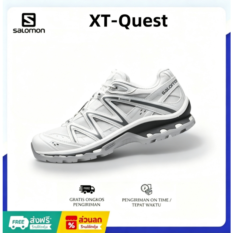 SALOMON XT-QUEST รองเท้าเดินป่าทรงต่ำ รุ่น พื้นยึดเกาะดี ใส่เดินและท่องเที่ยว