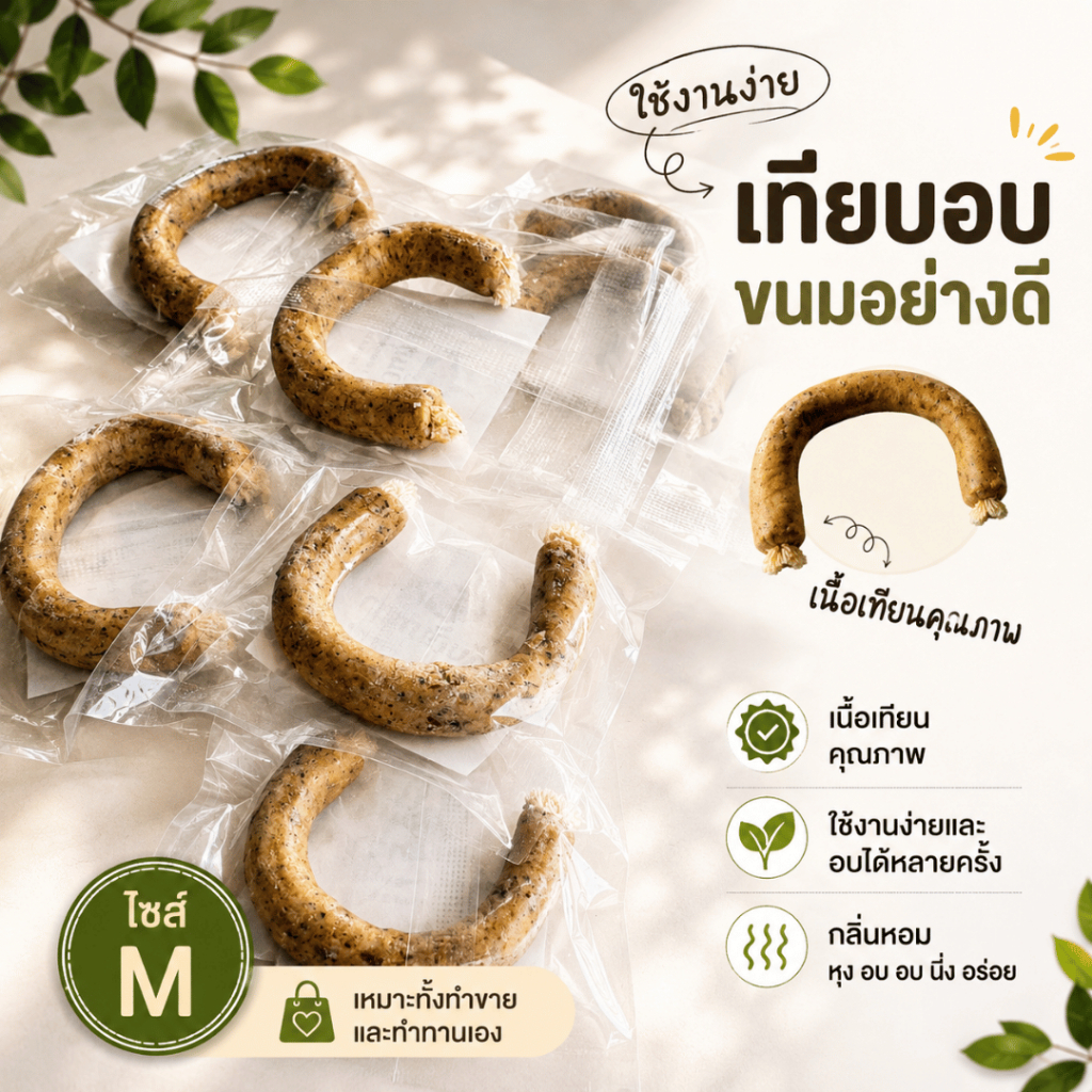 เทียนอบขนม คุ้มอัมพวา หอมนวลติดทนนาน ตำรับโบราณ สำหรับขนมไทย เบเกอรี่
