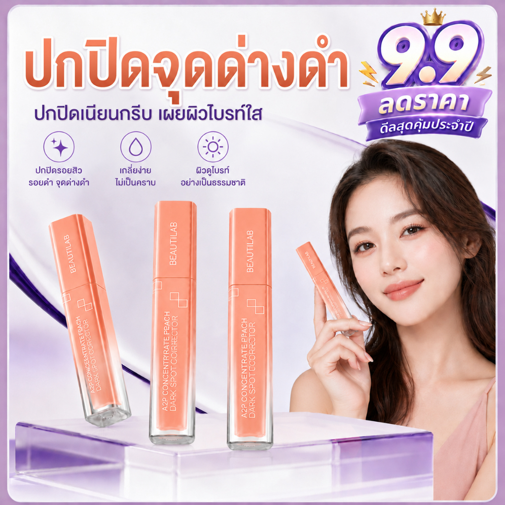 [ช้อปครบ ฟรี ของแถม] BEAUTILAB A2P Concealer&Peach Corrector&Blue Corrector คอนซีลเลอร์ คอเรคเตอร์พีช และบลูคอเรคเตอร์