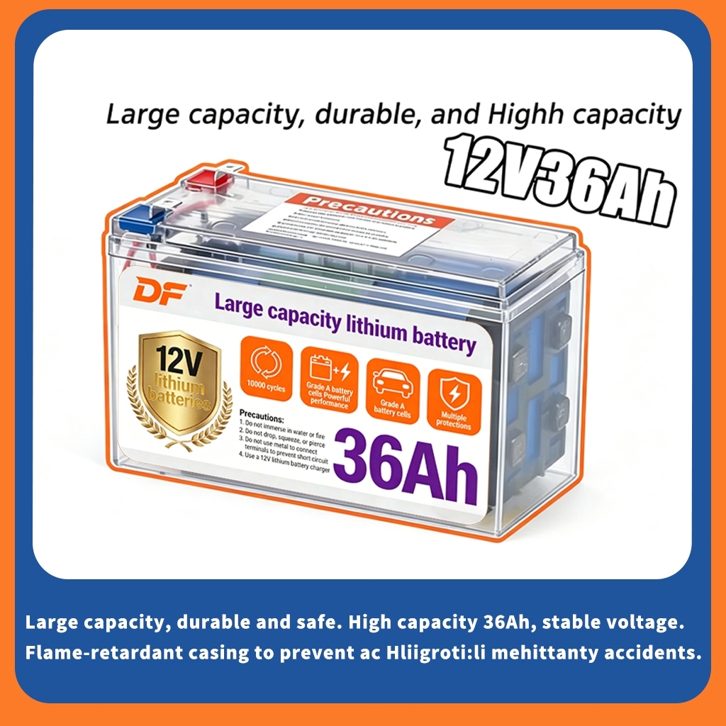 แบตเตอรี่ลิเธียม 12V32AH 12V36AH 12V72AH แบตเตอรีแห้ง เครื่องสำรองไฟ UPS ไฟฉุกเฉิน เครื่องมือเกษตร แบตเตอรี่แบบชาร์จไฟ