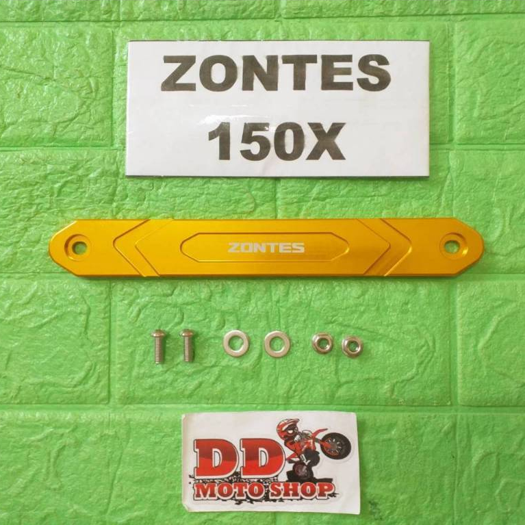 ฝาครอบตกแต่งท่อไอเสีย ZONTES 150X อลูมิเนียมแต่ง แถบข้างท่อไอเสีย เพื่อความสวยงาม zontes150x