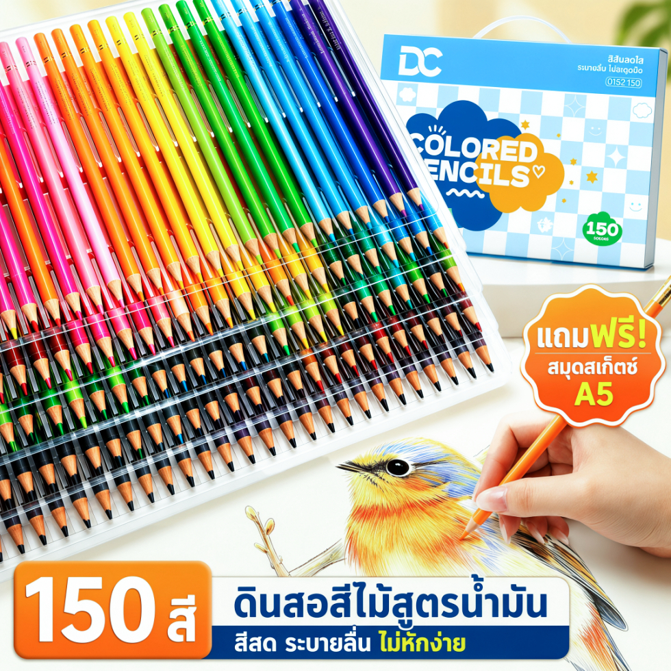 Brutfuner Oily Art ดินสอสีชุดสําหรับสมุดระบายสีสําหรับผู้ใหญ่ศิลปินวาด Sketching Crafting สําหรับผู้เริ่มต้น/ศิลปิน