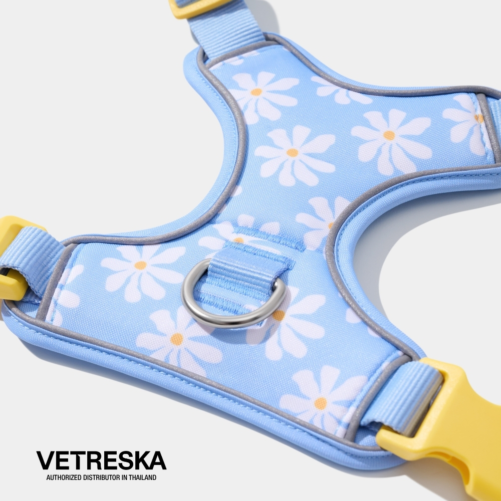 VETRESKA طقم صدرية ومقود بنقش أقحوان — صورة 4