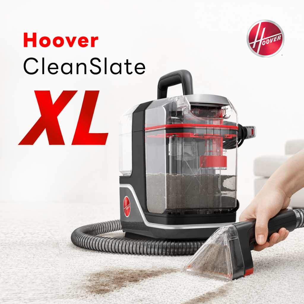 HOOVER CLEANSLATE XL เครื่องซักพรม ทำความสะอาดแบบเฉพาะจุด แรงสุดในตระกูล Hoover Spot Cleaner พร้อมหัวเปลี่ยนครบครัน