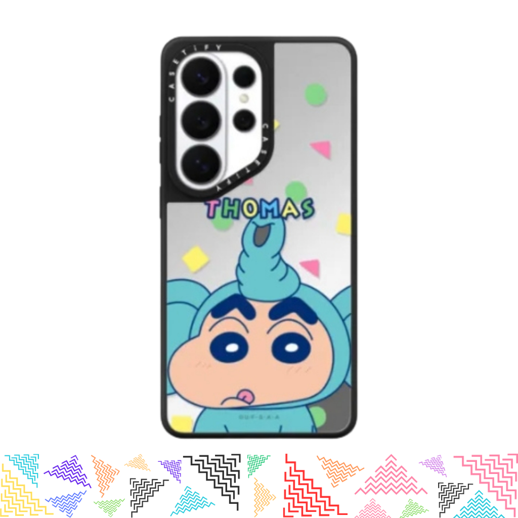 เคสมือถือ [ใส่ชื่อ] CASETiFY | Shinchan (Elephant) Custom Case [Crayon Shinchan] For iPhone Samsung 