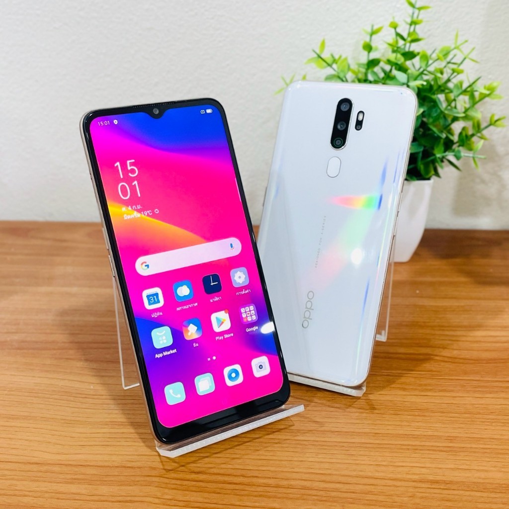 มือถือรุ่น ออปโป้-A5 (2020) แรม 3 รอม 64 แอนดรอยด์ 9.0 แบตเตอรี่ 5000 mAh หน้าจอ 6.5 นิ้ว (มือสอง)