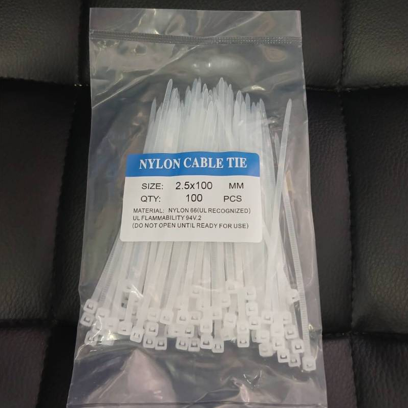 เคเบิ้ลไทร์ไนลอน (Nylon 66) ขนาด 4 นิ้ว (ถุง 100 เส้น)
