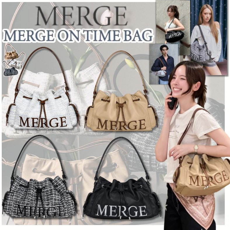ของใหม่💚🔥แท้ Merge On Time Bag Merge กระเป๋า Tote Bag Crossbody กระเป๋าโท้ต Marge กระเป๋าแบรนด์ไทย แมทช์ได้ทุกลุค
