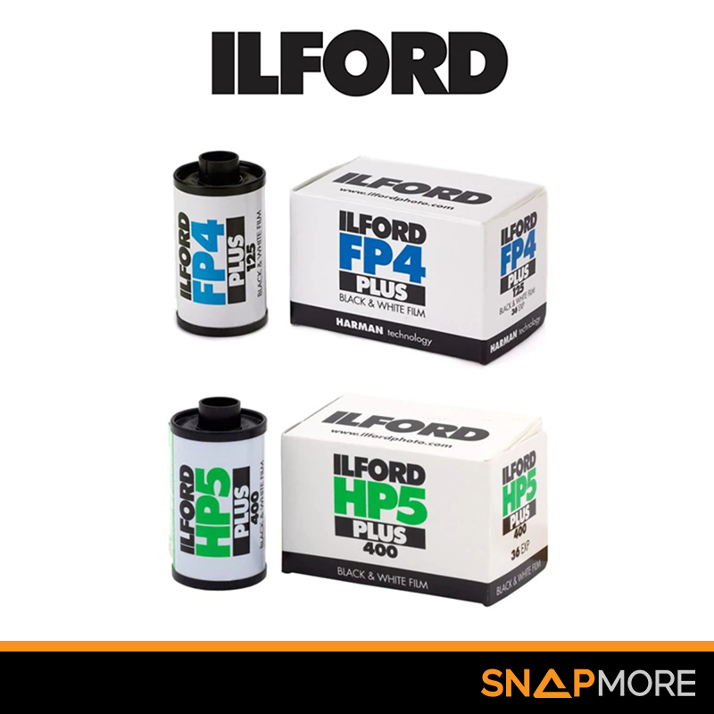 ฟิล์มขาวดำ ILFORD FP4 Plus 125 / HP5 Plus 400 Black & White Film 135 36exp