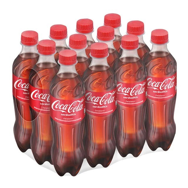 โค้ก เครื่องดื่มน้ำอัดลม รสออริจินัล น้ำตาลน้อยกว่า 500 มล. x 12