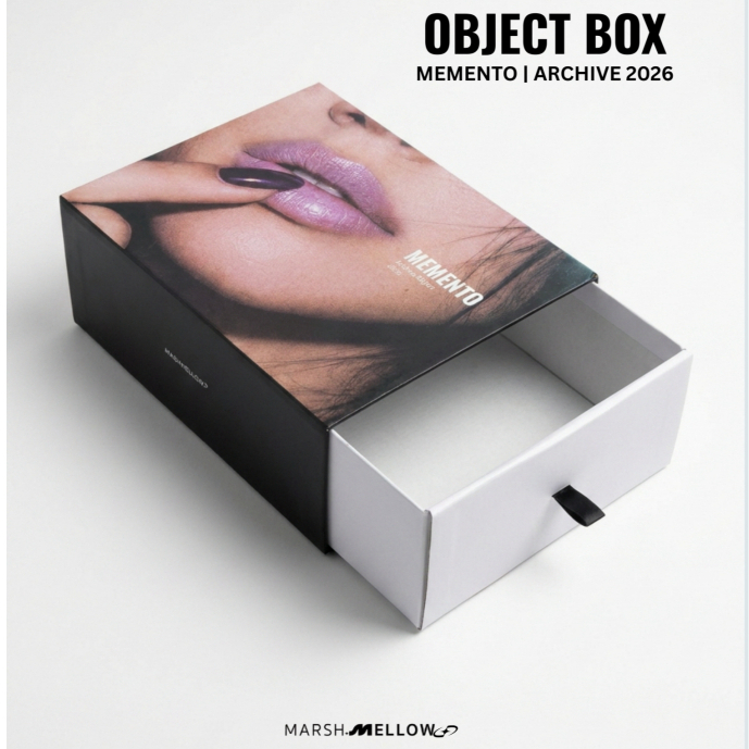 OBJECT BOX | MARSHMELLOW กล่องดีไซน์ที่เรียบง่ายแต่เต็มไปด้วยรายละเอียดอันประณีต โดดเด่นด้วยโทนสีขาว-ดํา