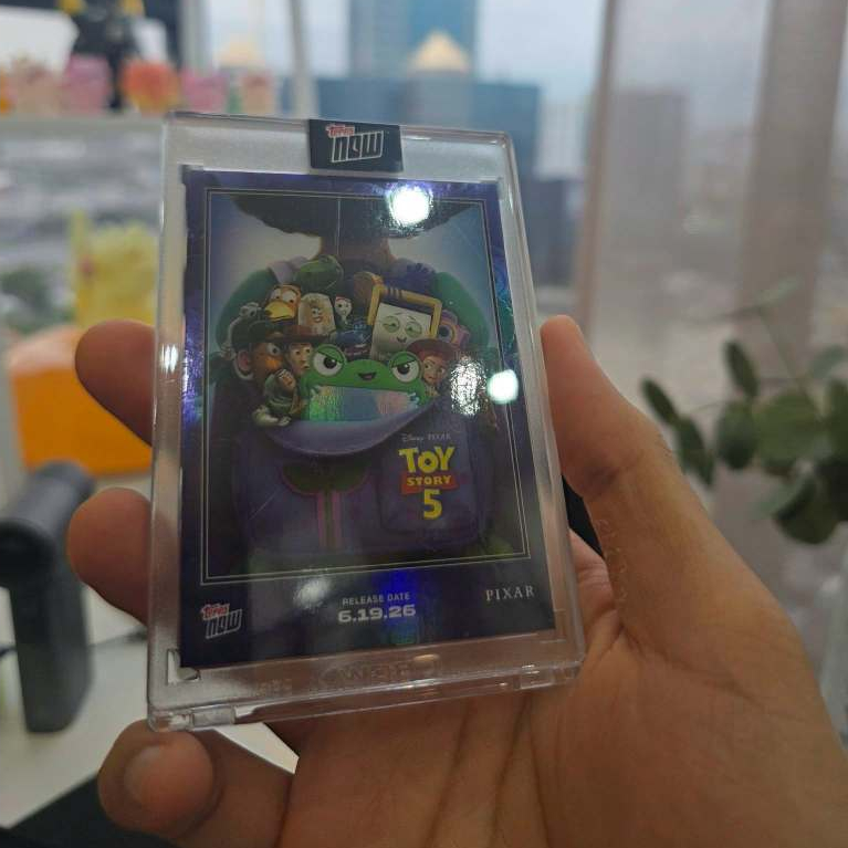 2026 Topps Now Disney Pixar Toy Story 5 Short Print Encased Card RARE !!!