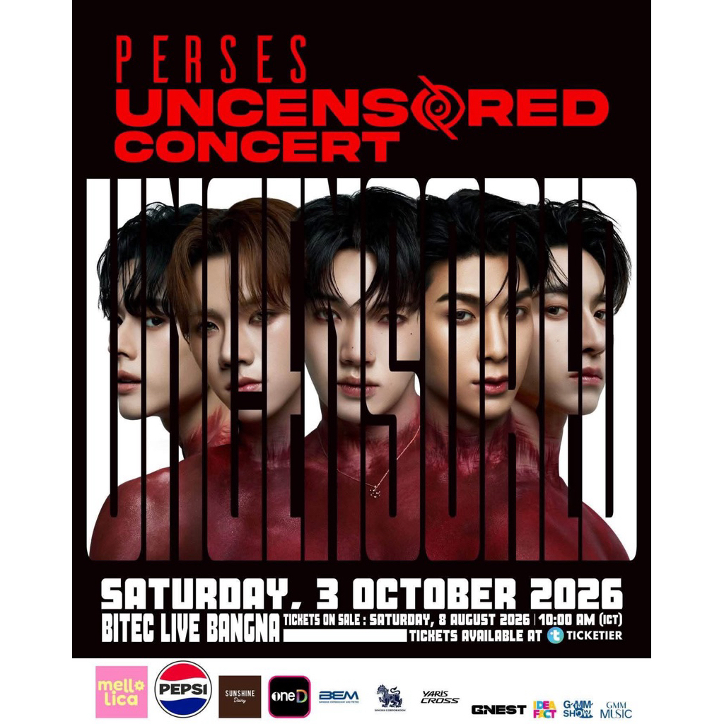 บัตรคอนเสิร์ต PERSES UNCENSORED CONCERT