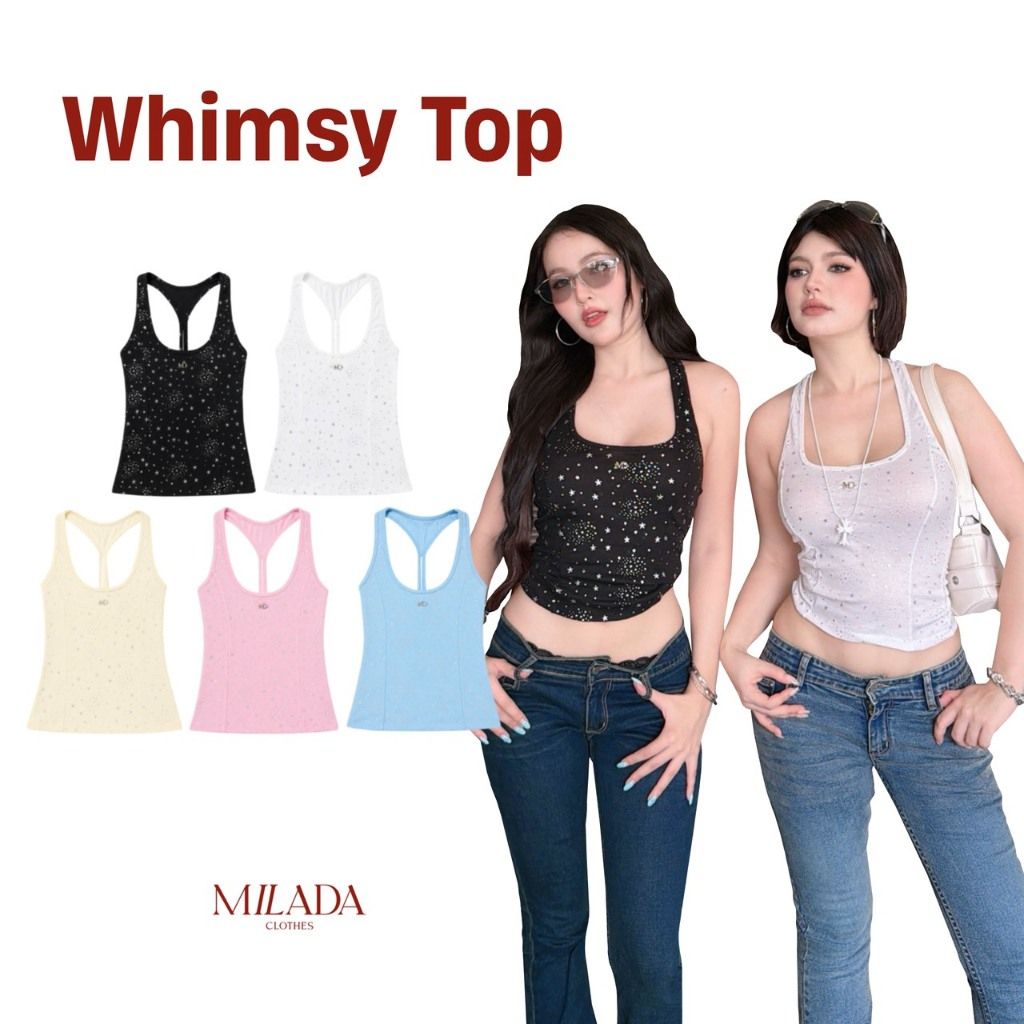 Whimsy top เสื้อกล้ามพิมพ์ดาว (2034)