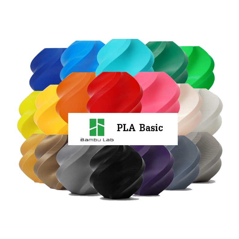 Bambu Lab PLA Basic เส้นพลาสติก 3D 1KG (มีแกน)