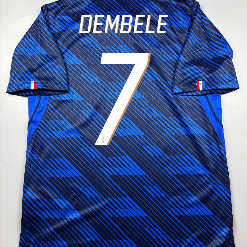 sale เสื้อบอล แฟนบอล บอลโลก 2026  ทีมชาติ ฝรั่งเศส เหย้า 7 DEMBELE Fan France Home  Cecat