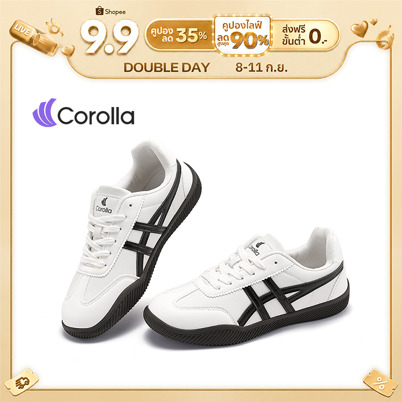 【รองเท้าผู้ชาย】Corolla Nova Shoes รองเท้าผ้าใบแฟชั่นสำหรับผู้ชาย สีขาวมินิมอล ดีไซน์คลาสสิก น้ำหนักเ