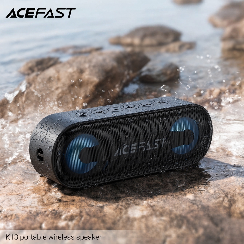 ACEFAST K13 ลำโพงบลูทูธพกพา Bluetooth 6.0 ลำโพงไร้สาย RGB TWS Bass Boost กันน้ำ IPX6 16W