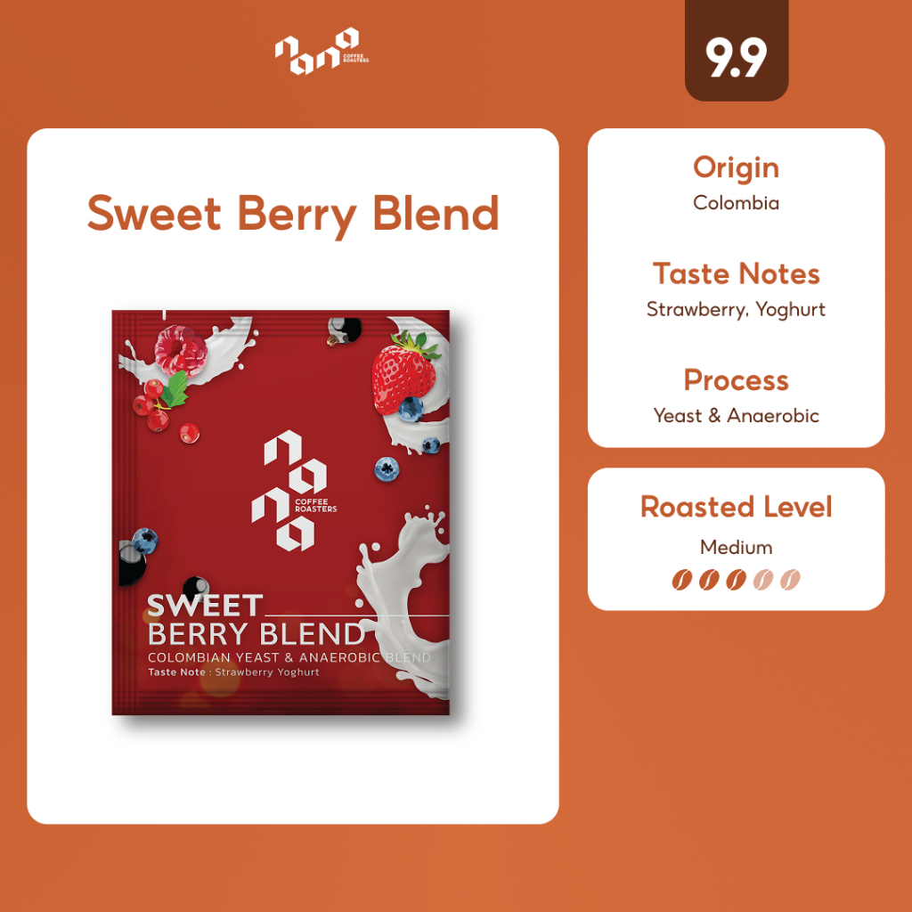 กาแฟดริป Drip Bag คั่วอ่อน แบบซอง - Sweet Berry Blend by Nana Coffee Roasters