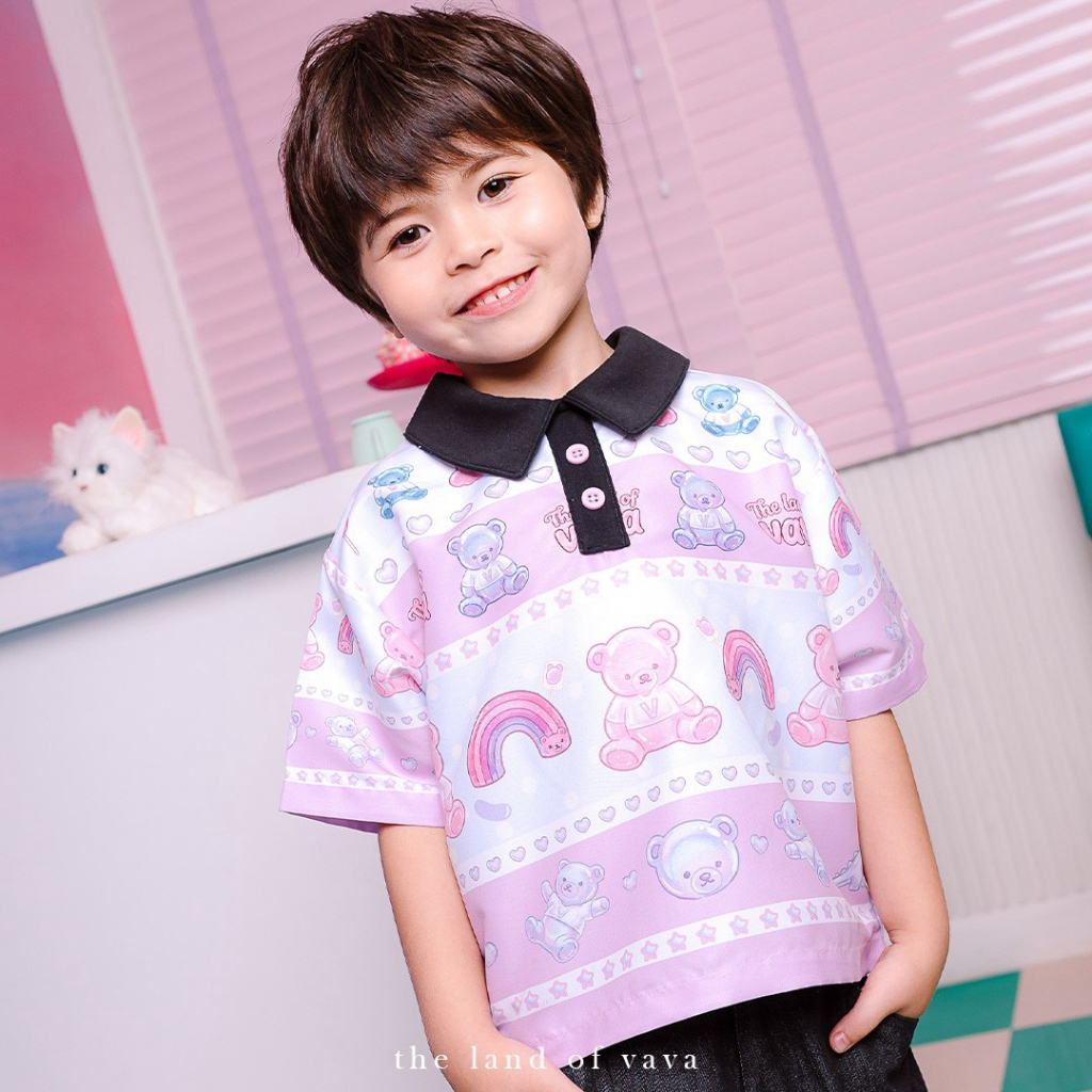 Thelandofvava เฉพาะเสื้อ LOOK04 - VNYS0078 🐻VAVA GUMMY WONDERLAND💗ลิขสิทธิ์แท้จาก vava