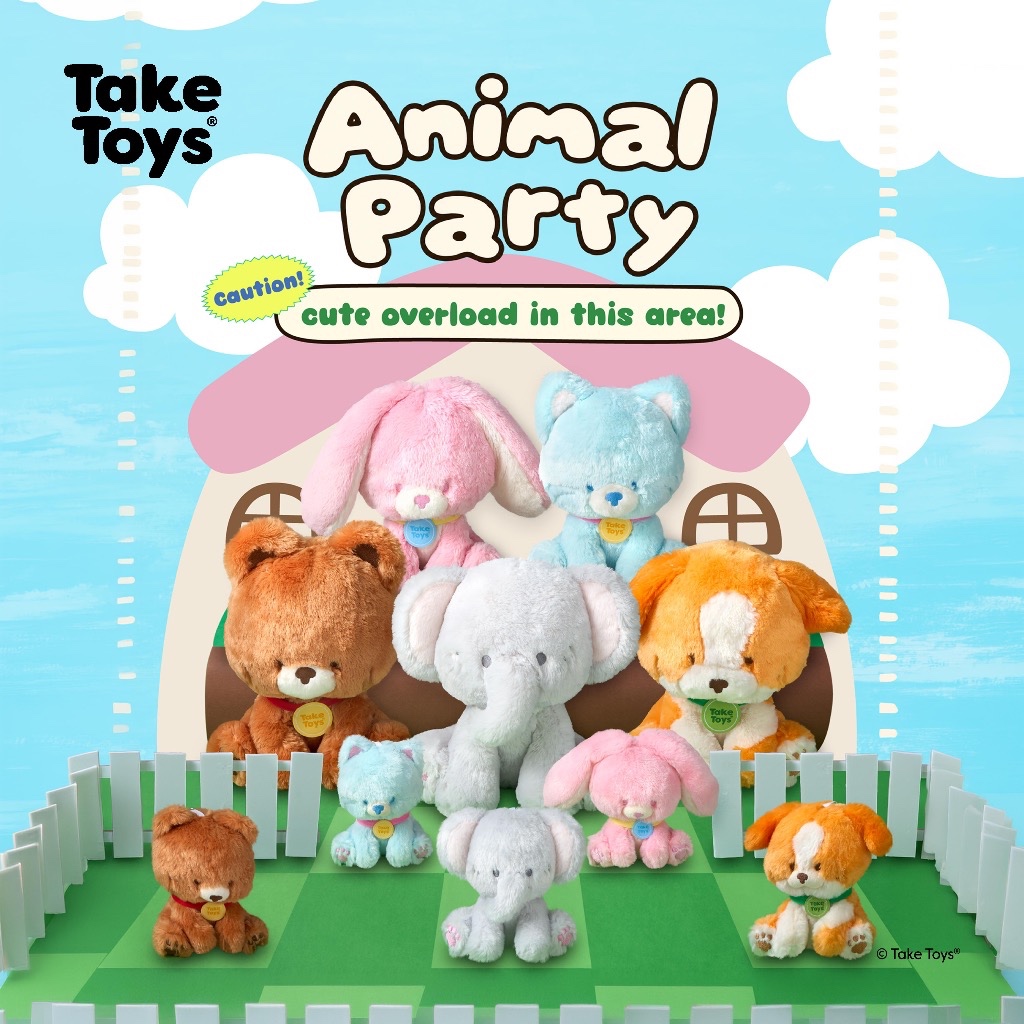 Take Toys Animal Party - ตุ๊กตาและพวงกุญแจเทคทอยส์