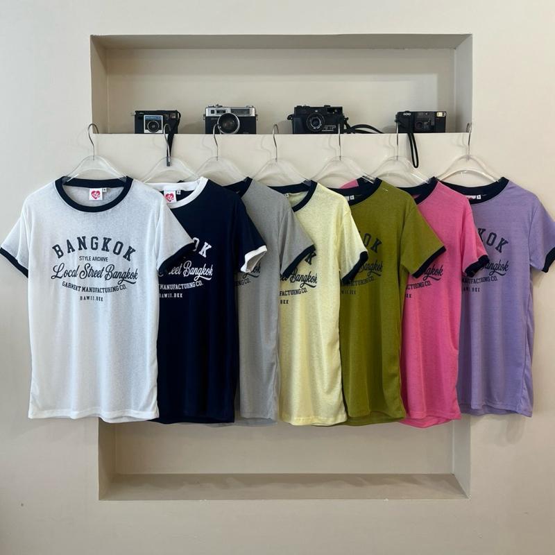RW12 Ringle Tee Bangkok เสื้อแขนสั้นแต่งกุ้นคอและแขน สกรีน Bangkok งานป้าย RAWii.bkk
