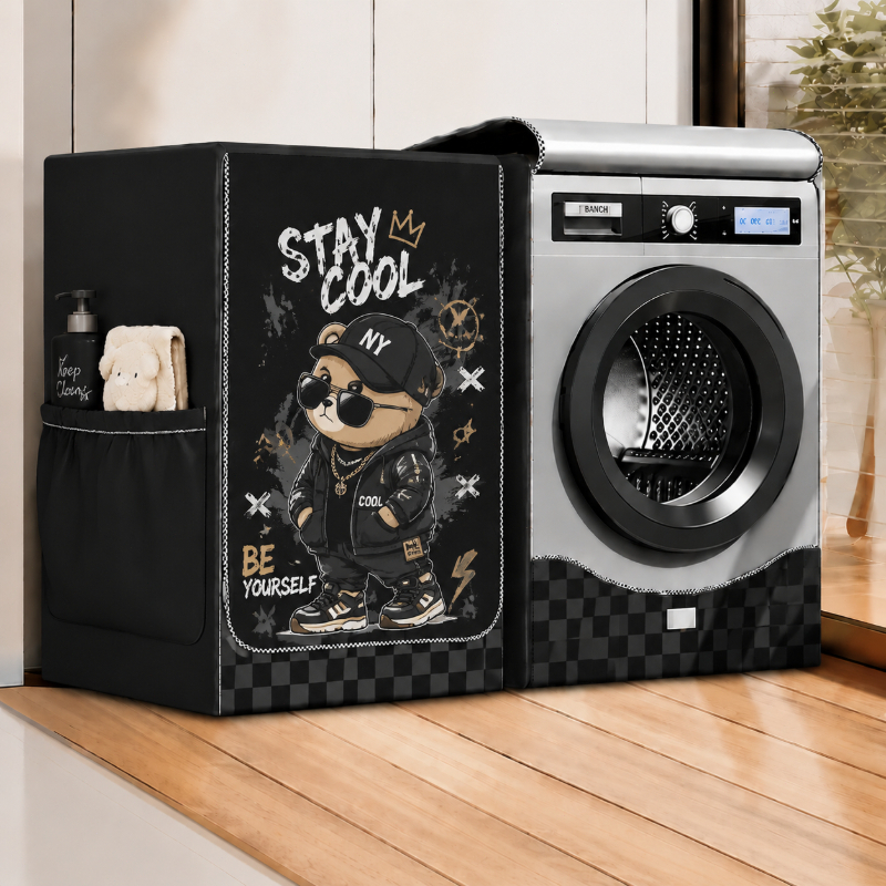 Front Load Washing Machine Cover ผ้าคลุมเครื่องซักผ้า กันน้ำ กันฝุ่น กันแดด รุ่นอเนกประสงค์