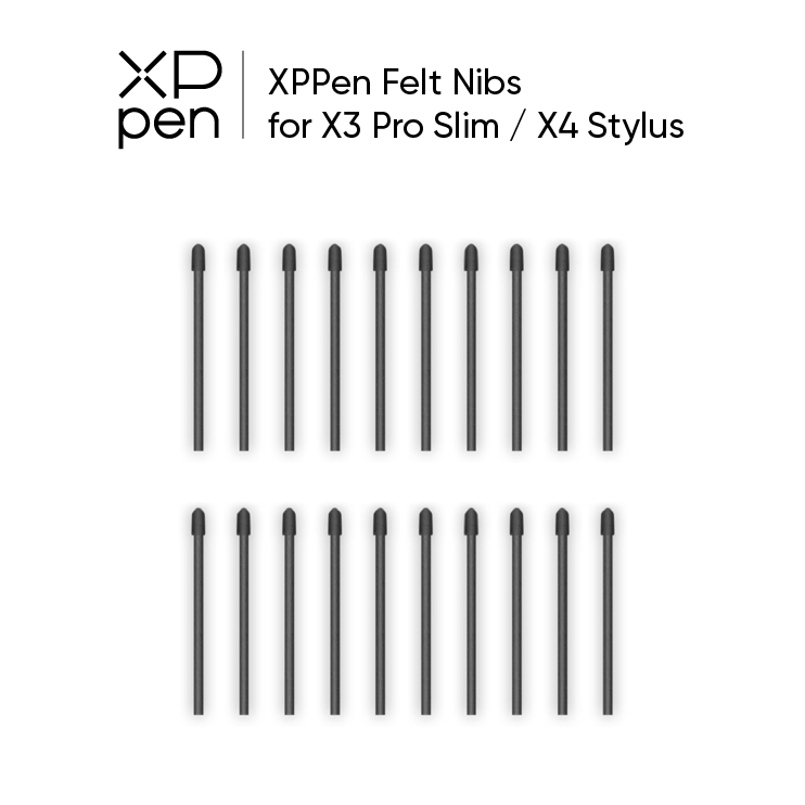 XPPen หัวปากกา สำหรับปากกา XPPen X3 Pro Slim และ ปากกา X4 (แพ็ค 20 ชิ้น)