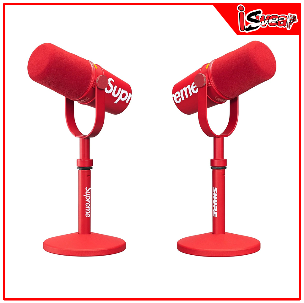 ไมโครโฟน Microphone Supreme x Shure MV7+ ของแท้พร้อมส่ง