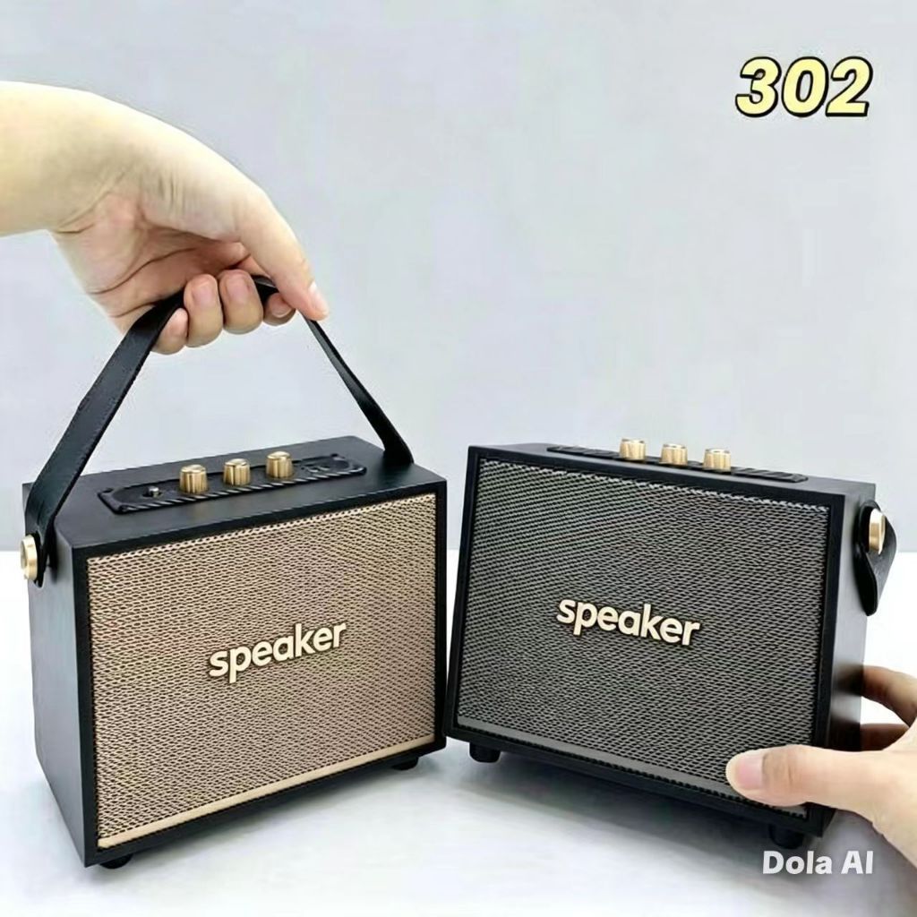 ลำโพงบลูทูธ ไร้สาย เสียงดี XM-302 ลำโพงตู้ไม้แบบพกพา สำหรับใช้ในบ้านและกลางแจ้ง ซับวูฟเฟอร์ เบสแน่น 