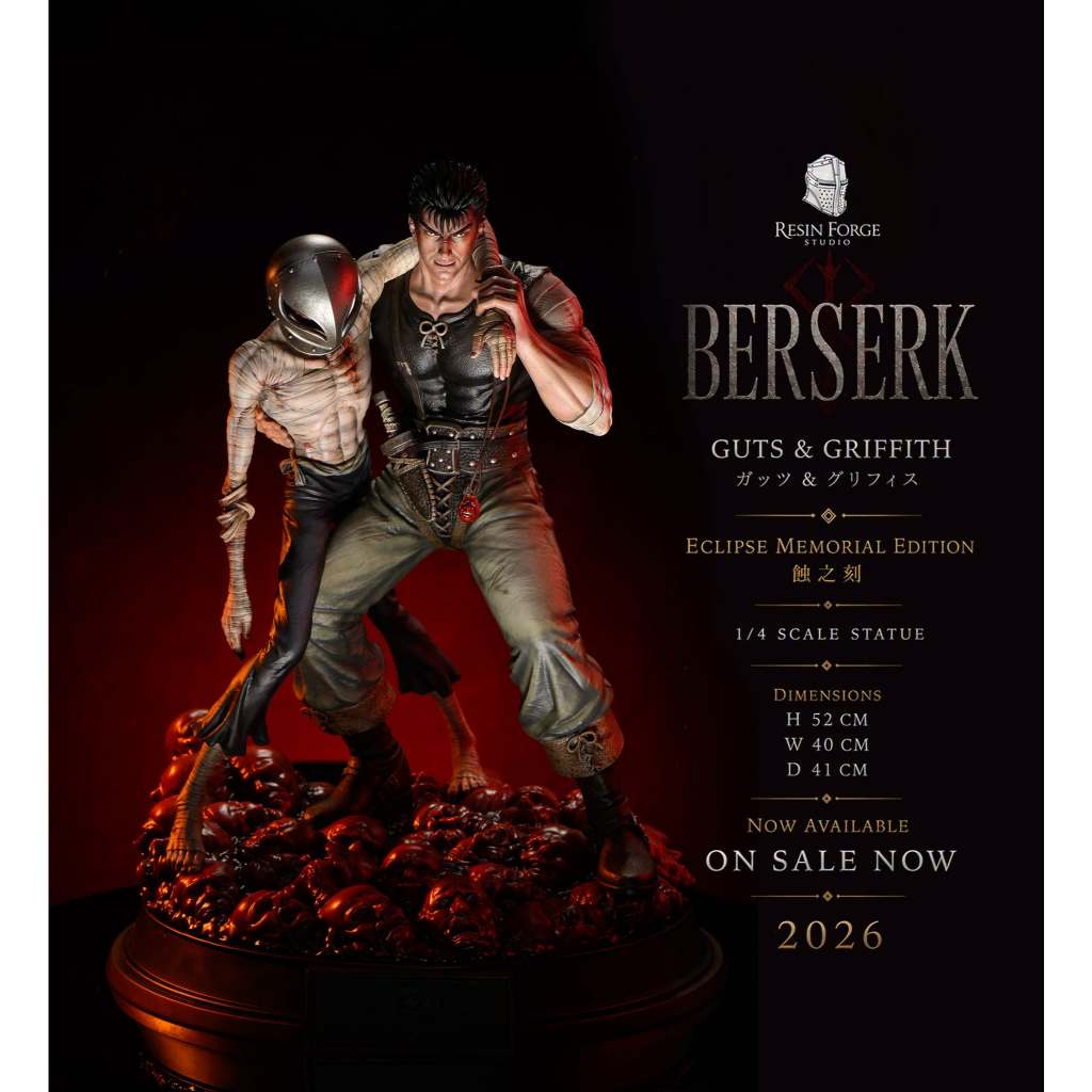 พรีออเดอร์ Resin Forge studio Berserk Eclipse Iconic Scene – Griffith & Guts